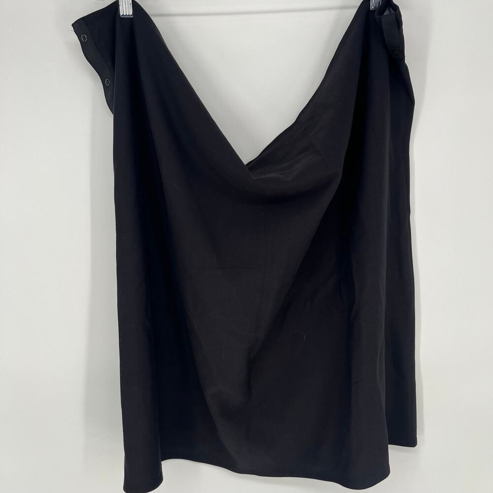 Lululemon Vinyasa Scarf Black White Stripe Rulu Snap Infinity Wrap